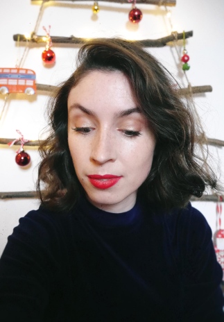 Simple Red Lip Look for Christmas